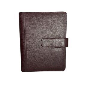 Vintage Classic 90s Leather Day-Timer 7-Ring Binder Planner Organizer